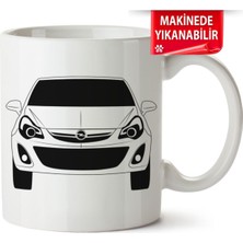 Çakılap Opel Corsa D Baskıpı Porselen Kupa Bardak