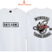 Ors Trend Days Gone Baskılı Oversize Tişört