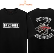 Ors Trend Days Gone Baskılı Oversize Tişört