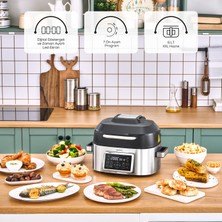 Karaca Gastro Grill 6 Kişilik Geniş Hacim Airfryer, Air Grill ve Izgara Makinesi