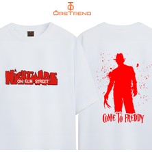 Ors Trend A Nightmare Elm Street Baskılı Oversize Tişört