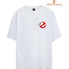 Ors Trend Ghostbusters Baskılı Oversize Tişört