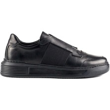 Tefani Store Versys Siyah Hakiki Deri Siyah Taban Erkek Spor (Sneaker) Ayakkabı
