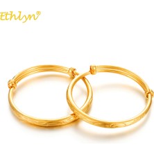 Mingjin Shop 1 Ethlylot Ayarlanabilir Altın Rengi Bebek Bilezik ve Bilezikler Doğum Günü Takı Kızlar Çocuklar Için En Iyi Hediye B154 (Yurt Dışından)