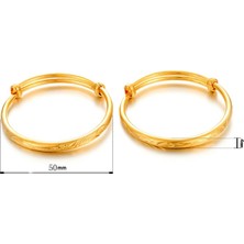 Mingjin Shop 1 Ethlylot Ayarlanabilir Altın Rengi Bebek Bilezik ve Bilezikler Doğum Günü Takı Kızlar Çocuklar Için En Iyi Hediye B154 (Yurt Dışından)