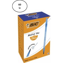 Toptan Bulurum Bic Round Stic Tükenmez Kalem Mavi 60'lı
