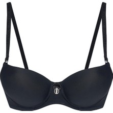 İ She Siyah Hafif Destekli Klasik Sütyen NBB3570