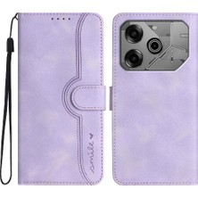 Mellow Shop Tecno Pova 6 Pro Case Premium Pu Dahili Mıknatıs Kapağı ile Uyumlu (Yurt Dışından)