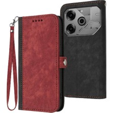 Mellow Shop Tecno Pova 6 Pro Pu Deri Manyetik Kapatma Flip Folio Kitap Için Kılıf (Yurt Dışından)