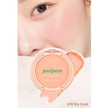 PERIPERA Pastel Tonlarda Sebum Dengeleyici Toz Allık Peripera Pure Blushed Sunshine Cheek (19 Enjoy Coral)