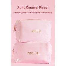 MISSHA Şık ve Kullanışlı Parlak Yüzeyli Pembe Makyaj Çantası Stila Enamel Pouch (Pink)