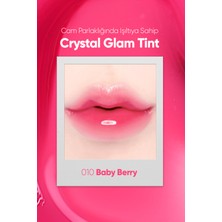 CLIO Yapışkanlık Hissi Vermeyen Yoğun Işıltılı Tint Clio Crystal Glam Tint (10 Baby Berry)