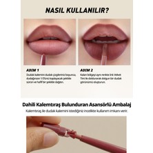 PERIPERA Kadife Bitiş Sunan, Yoğun Pigmentli Dudak Kalemi Peripera Ink Velvet Lip Liner (04 Milky Brown)