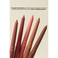 PERIPERA Kadife Bitiş Sunan, Yoğun Pigmentli Dudak Kalemi Peripera Ink Velvet Lip Liner (01 Rosy Nude)