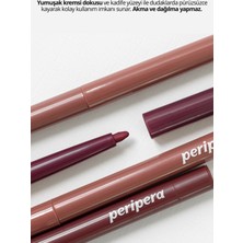 PERIPERA Kadife Bitiş Sunan, Yoğun Pigmentli Dudak Kalemi Peripera Ink Velvet Lip Liner (02 Wine Nude)