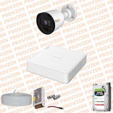 Provzen Rv Hikvision 1 Kamera Güvenlik Kamerası  20MT Gece Görüş