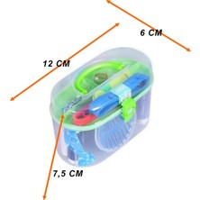 BarkoFix 24 Parça Ip Iğne Makaslı Mezuralı Mini Dikiş Seti Çantalı Dikiş Seti Seyahat Boy Iğne Iplik Seti
