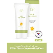 Lamelin Cica Içeren Hassas Ciltler Için Yatıştırıcı Güneş Kremi Lamelin Cica Sun Cream Büyük Boy 70ML