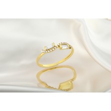 ÇGK KUYUMCULUK  Taşlı Çıtır Altın Yüzük CGKYZK0220