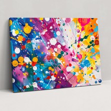Painted Anarchy Karmaşık Çok Katmanlı Soyut Sanat Duvar Dekorasyonu - Soyut Sanat, Duvar Dekorasyonu, Ev Dekorasyonu, Kanvas Duvar Sanatı, 50X30