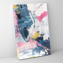 Painted Anarchy Soyut Aksiyon Tablo Duvar Sanatı - Kalın Vuruşlar Tasarım - Aksiyon Tablo, Duvar Dekorasyonu, Ev Dekorasyonu, Kanvas Tablo Duvar Sanatı, 30X50