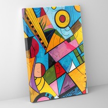 Painted Anarchy Aksiyon Tablo Kanvas Tablo - Aksiyon Tablo, Geometrik Şekiller, Aksiyon Tablo, Kanvas Tablo, 50 x 70 cm