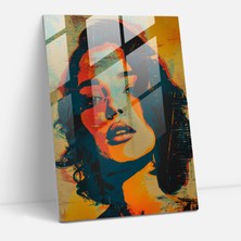 Painted Anarchy Andy Warhol Modern Sanat - Pop Art Portre - Andy Warhol, Cam Baskı, Andy Warhol, Cam Duvar Sanatı, 30X45