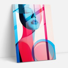 Painted Anarchy Barbie Cam Duvar Sanatı - Minimalist Geometriler - Barbie, Cesur Geometrik Şekiller, Cam Sanatı, Minimalist Siluet, 30X45