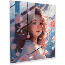 Painted Anarchy Asya Anime Cam Baskı - Asya, Cam Baskı, Duvar Dekorasyonu, Cam Duvar Sanatı, 40X40