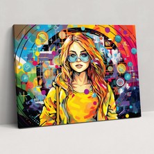 Painted Anarchy Blockchain Duvar Sanatı - Blockchain, Duvar Dekorasyonu, Blockchain Sembolleri, Ev Dekorasyonu, 70 x 50 cm