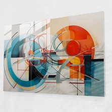 Painted Anarchy Geometrik Bisiklet Cam Baskı - Bisiklet, Cam Baskı, Duvar Süslemesi, Şekiller, 45X30