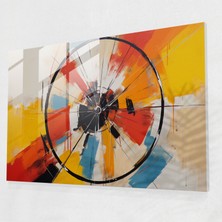 Painted Anarchy Bisiklet Cam Duvar Sanatı - Bisiklet, Hareket, Akrilik Boya, Soyut Resim, 110X70