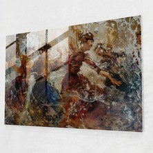 Painted Anarchy Barok Tarzı Resim Cam Baskı - Barok, Cam Baskı, Barok Tarzı Resim, Cam Duvar Sanatı, 45X30