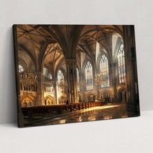 Painted Anarchy Barok Görkemli Katedral Içi Kanvas Tablo - Barok, Görkemli Katedral Içi, Ev Dekorasyonu, Kanvas Tablo, 50X30
