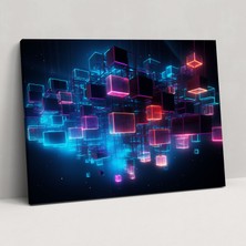 Painted Anarchy Blockchain Gerçekçi Duvar Sanatı - Blockchain, Duvar Dekorasyonu, Ev Dekorasyonu, Duvar Sanatı, 50 x 30 cm