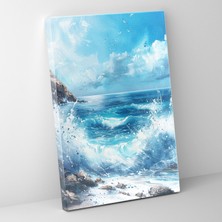 Painted Anarchy Kıyı Dalgaları Kanvas Tablo - Ashvin Harrison, Duvar Dekorasyonu, Kanvas Tablo, 50 x 70 cm