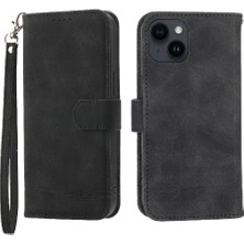 IPhone 14 Için Flip Case Manyetik Kapatma Premium Kart Yuvaları Bileklik (Yurt Dışından)