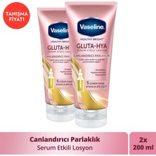 Vaseline Gluta Hya Serum Etkili Losyon Canlandırıcı Parlaklık 200  Ml X2