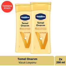 Vaseline Vücut Losyonu Temel Onarım Kuru Ciltler Için 200  Ml X2