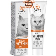 Vet's Plus Multivitamin Malt Macun 100gr (Yetişkin Kediler için Multivitamin Desteği)