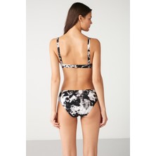 Kom Kelaba Desenli Straplez Bikini