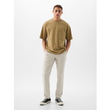 Gap Erkek Gri Slim Fit Modern Khaki Pantolon