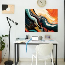 Painted Anarchy Boya Sıçraması Soyut Sanat Duvar Dekorasyonu - Soyut Sanat, Kanvas Tablo, Ev Dekorasyonu, Kanvas Tablo Duvar Sanatı, 50X30