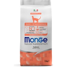 Monge Cat Speciality Line Monoprotein Adult Somonlu Yetişkin Kedi Maması 1.5 Kg