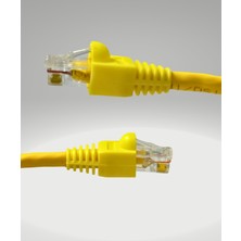 Zerlina 1 Metre Cat 6 Sarı Ethernet Network Kablosu Modem Bilgisayar Kamera Switch