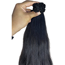 Halit Can HairKing 55cm Doğal (Koyu Kestane) 100adet, 60gr ,Mikro Kaynak [100% Gerçek Insan Saçı]