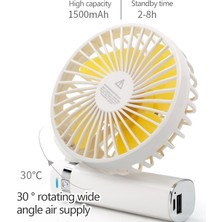 ZHKJ Shop S2 Taşınabilir Katlanabilir El Tipi Elektrikli Fan Pembe (Yurt Dışından)