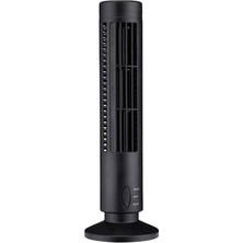 ZHKJ Shop Kule Tipi USB Ektrikli Fan Yapraksız Klima Fanı Siyah (Yurt Dışından)