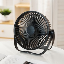 ZHKJ Shop Duvara Monte Masaüstü Ectric Fan Şarj Edilebilir Siyah (Yurt Dışından)