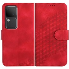 YH Market Vıvo V30 5G/V30 Pro 5g Için Flip Case Geometrik Desen Darbeye Deri (Yurt Dışından)